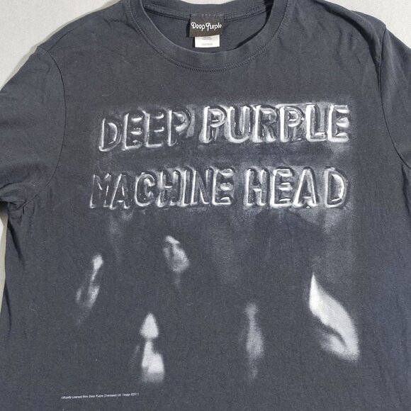 Deep Purple T-shirt men's size M black graphic design Machine Head short sleeve - Picture 2 of 9